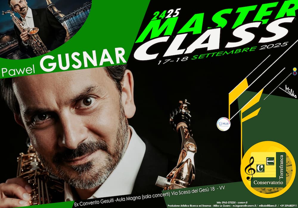 masterclass sassofono pawel gusnar 2025